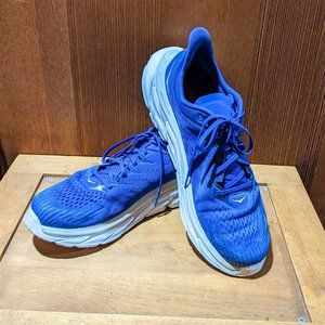 Hoka One One Clifton Edge Running Shoe Mens Size 9.5 Turkish Sea/White